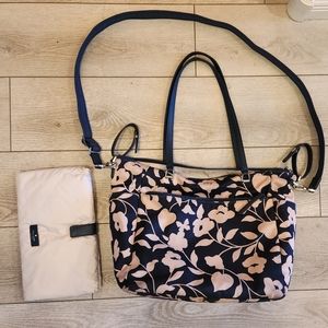 Kate Spade Floral Baby Diaper Bag  Blue